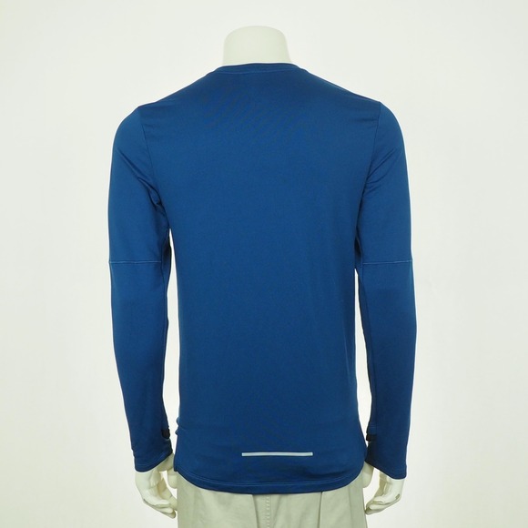 Nike Running Element 3.0 Tee Shirt Mens Small Blue Dri-Fit Crew Training Workout - Picture 4 of 5
